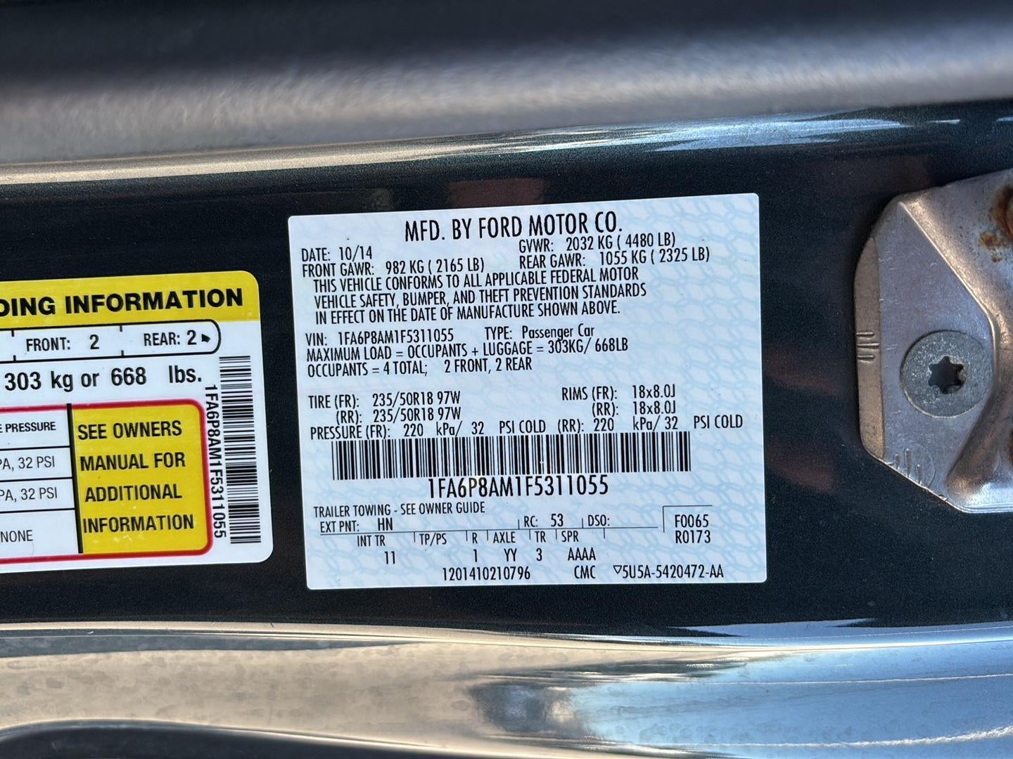 2015 Ford MUSTANG Base