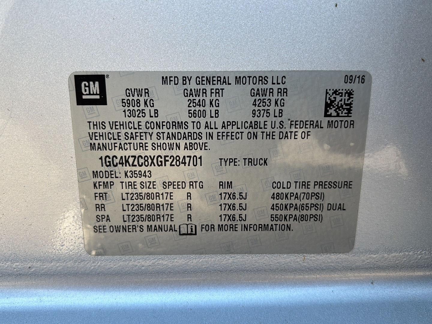 2016 Chevrolet Silverado 3500HD LT