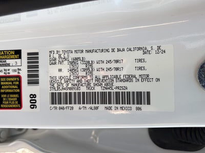 2025 Toyota Tacoma SR5