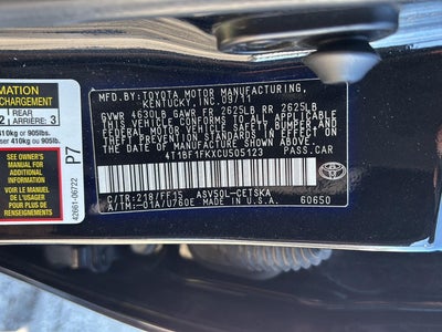 2012 Toyota CAMRY Base