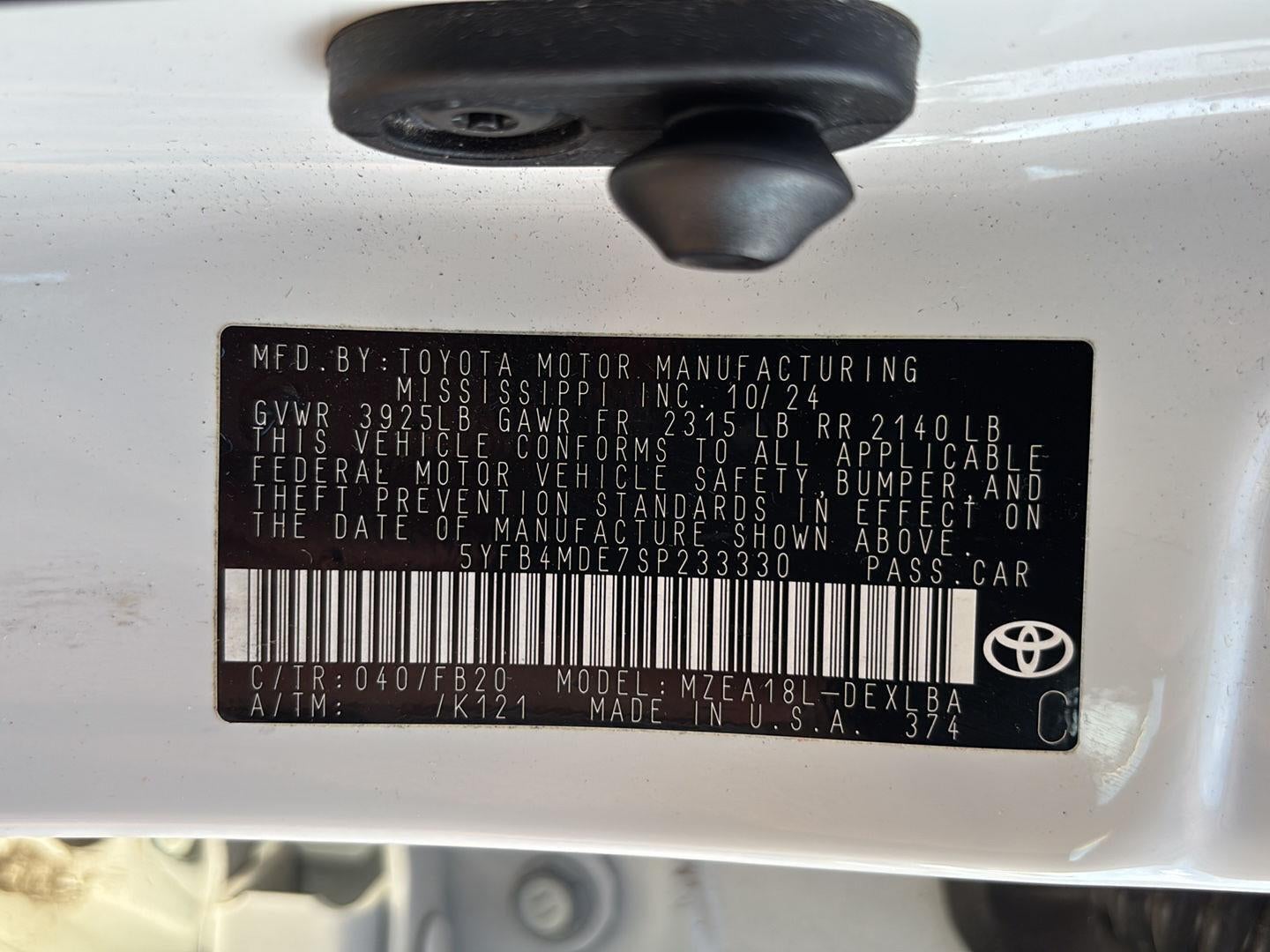 2025 Toyota Corolla LE