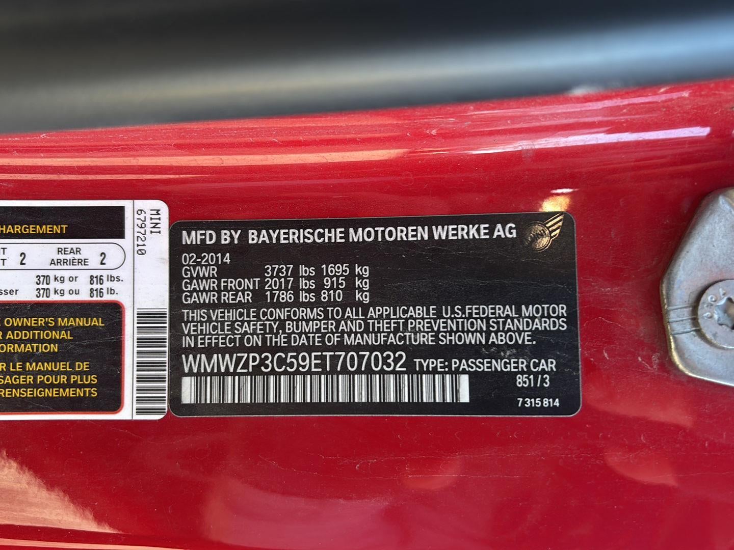 2014 MINI Cooper Convertible S