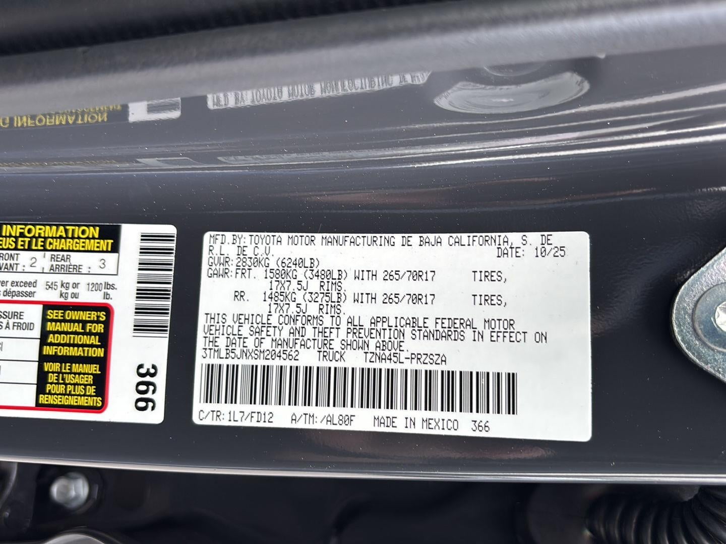 2025 Toyota Tacoma TRD Off-Road