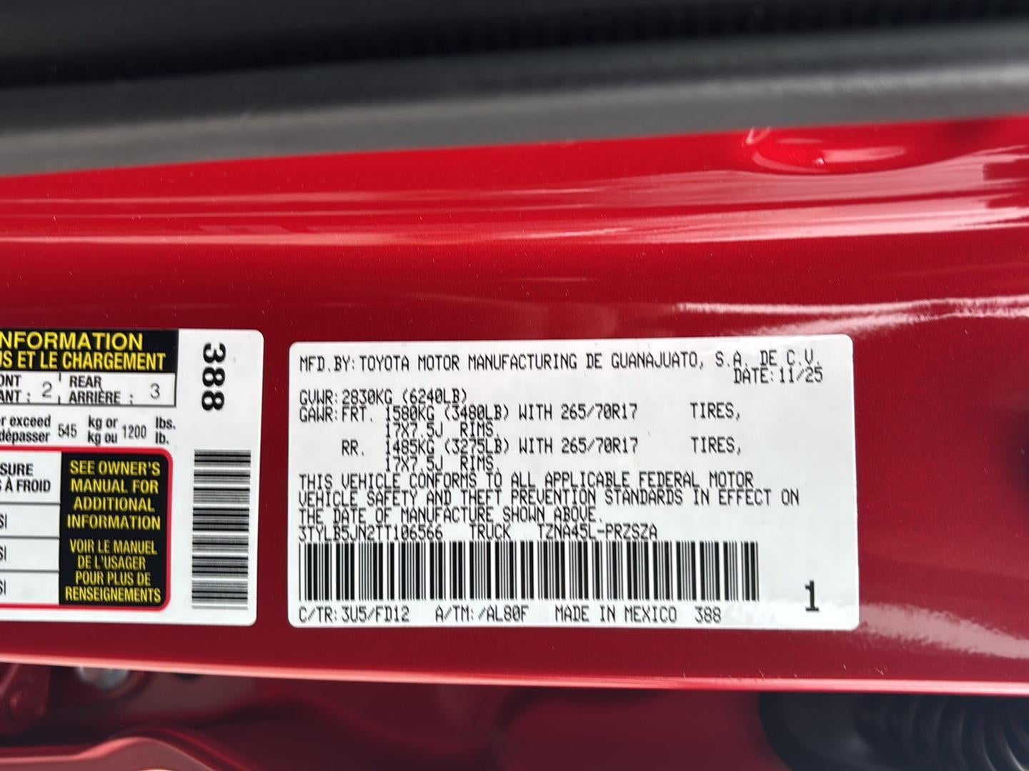 2026 Toyota Tacoma TRD Off-Road