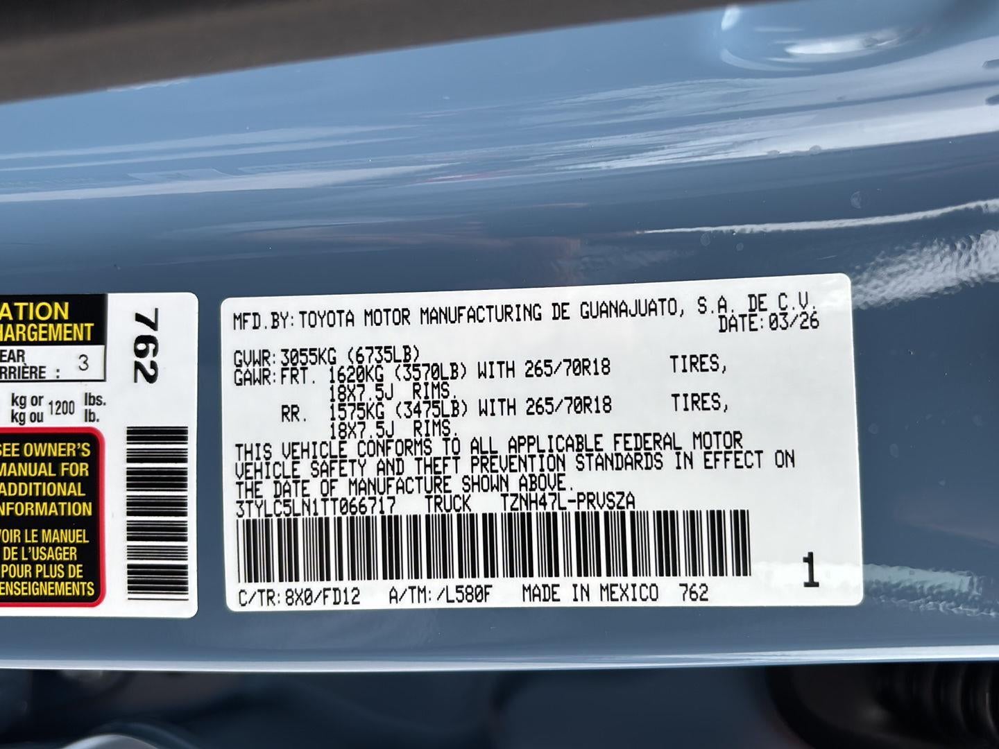 2026 Toyota Tacoma i-FORCE MAX Tacoma TRD Off-Road