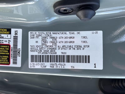 2026 Toyota Tundra Limited