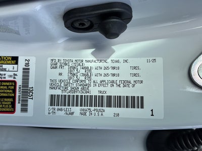 2026 Toyota Tundra SR5