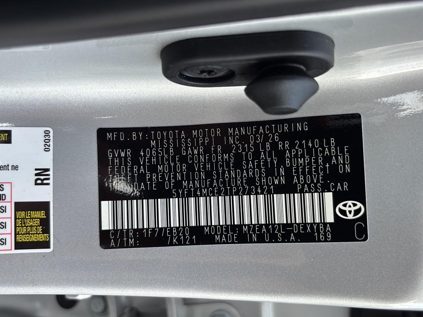 2026 Toyota Corolla XSE