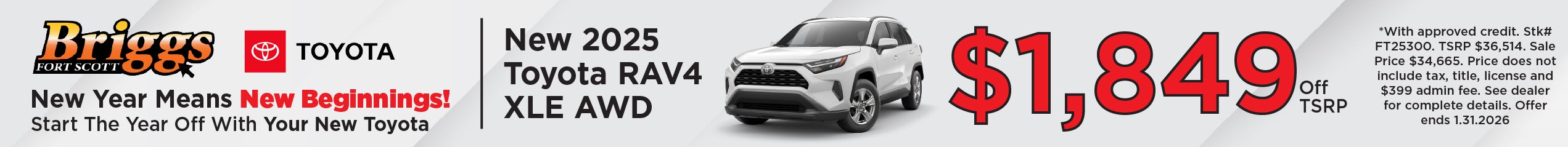 2025 RAV4 Special