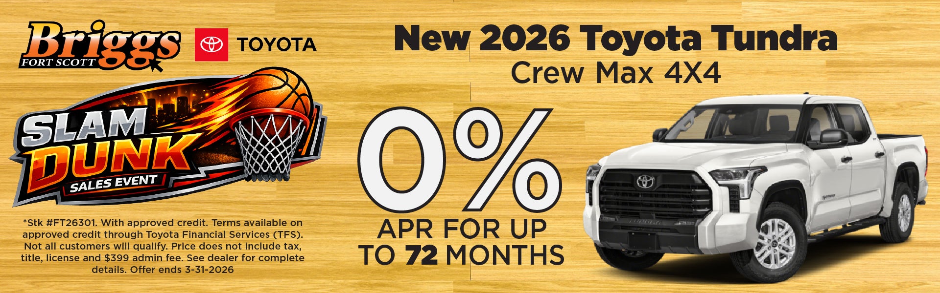 New 2026 Toyota Tundra